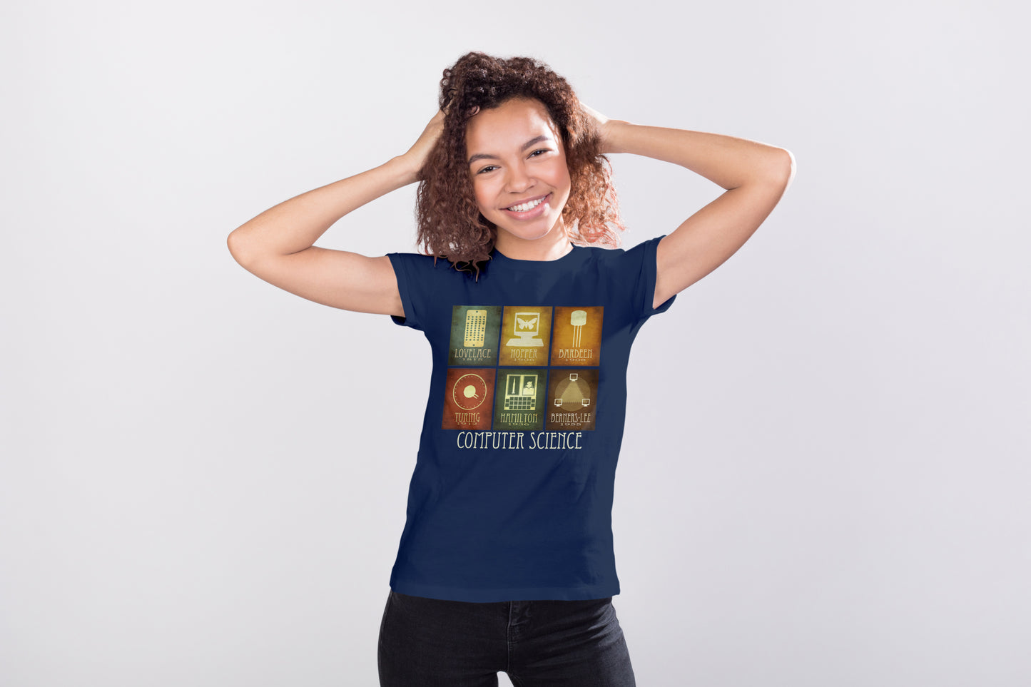 Computer Science T-shirt, 6 Programmers and Scientists in History