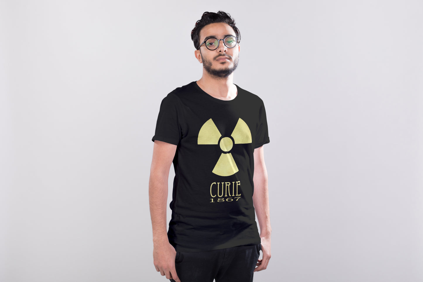 Curie Radiation T-shirt, Marie Curie Chemistry and Physics Graphic Tee Shirt