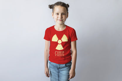 Curie Radiation T-shirt, Marie Curie Chemistry and Physics Graphic Tee Shirt