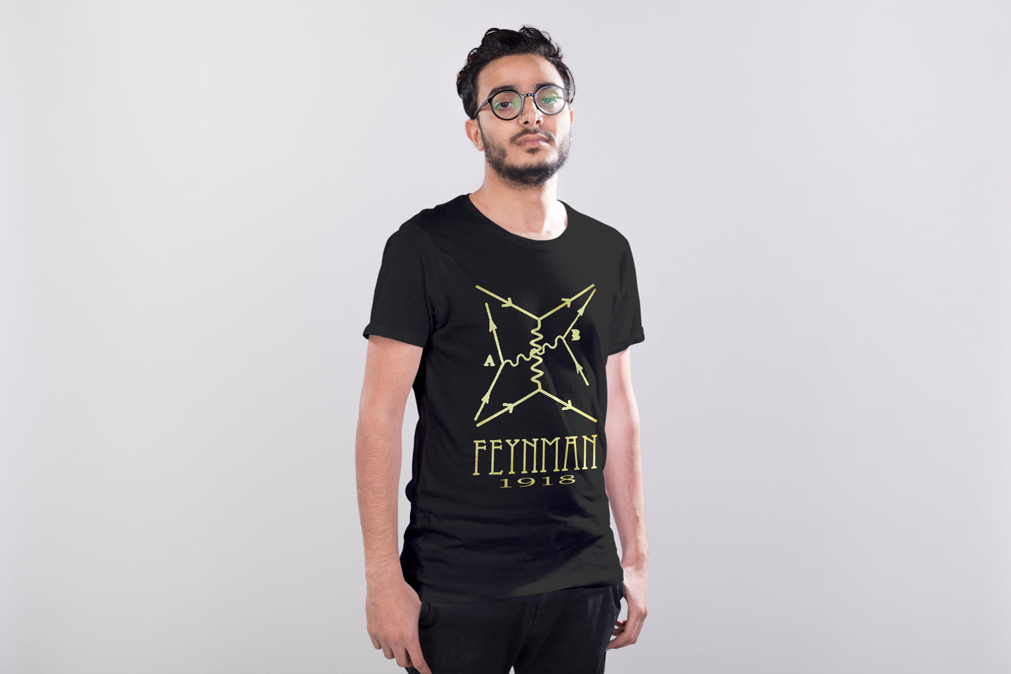 Feynman Diagram Physics T-shirt, Richard Feynman Physicist Graphic Tee