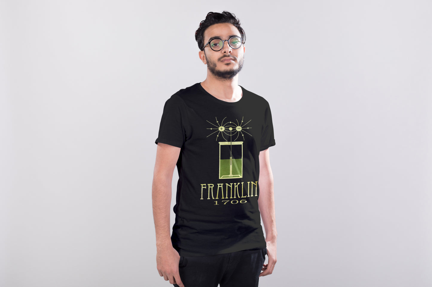 Franklin Inventor T-shirt, Benjamin Franklin Science Graphic Tee