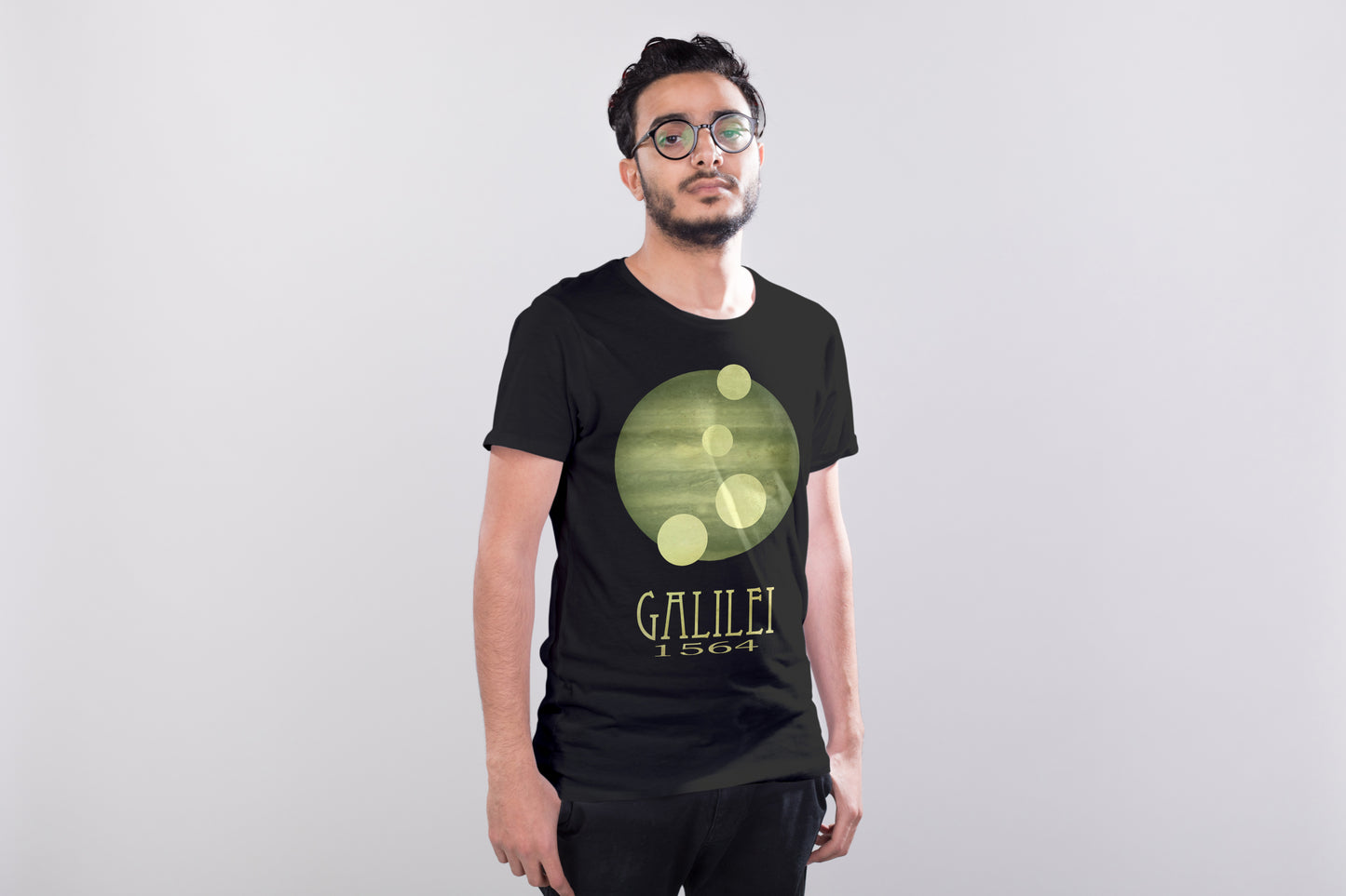 Galileo Astronomy T-shirt, Jupiter and Moons Graphic Tee