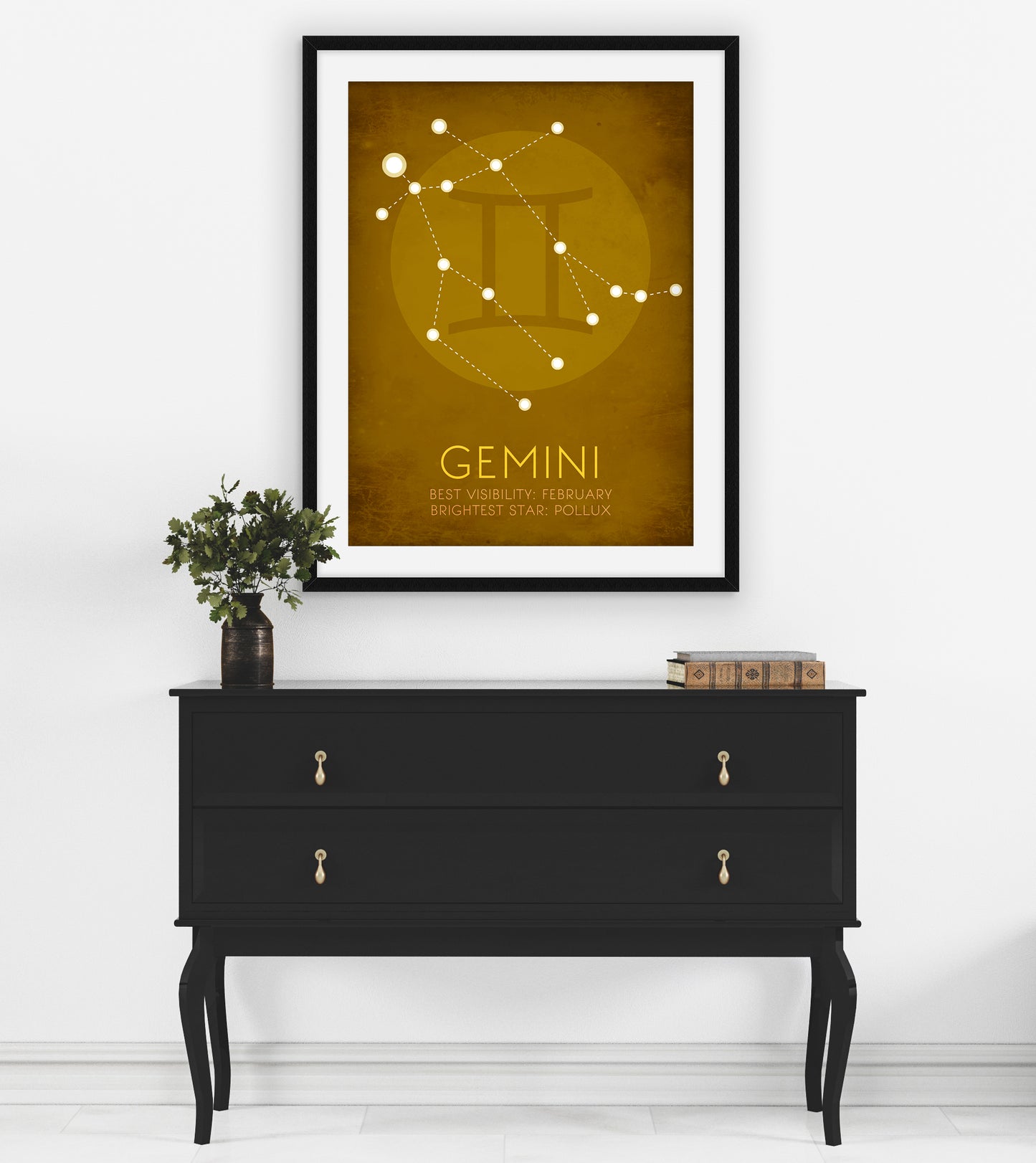 Gemini Zodiac Star Constellation Art Print