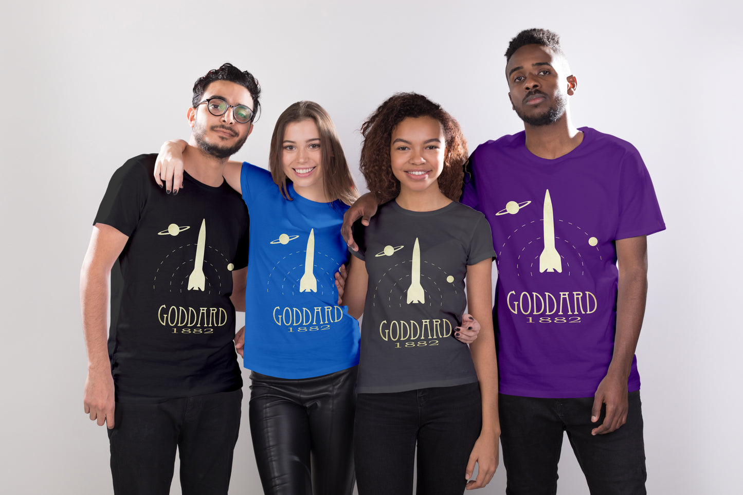 Goddard Rocket Scientist T-shirt, Robert Goddard Engineering and Physics Graphic Tee