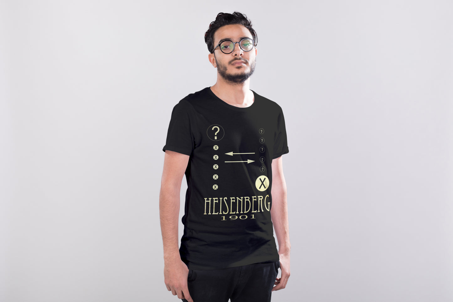Heisenberg Uncertainty Principle Science T-shirt, Werner Heisenberg Physics Graphic Tee
