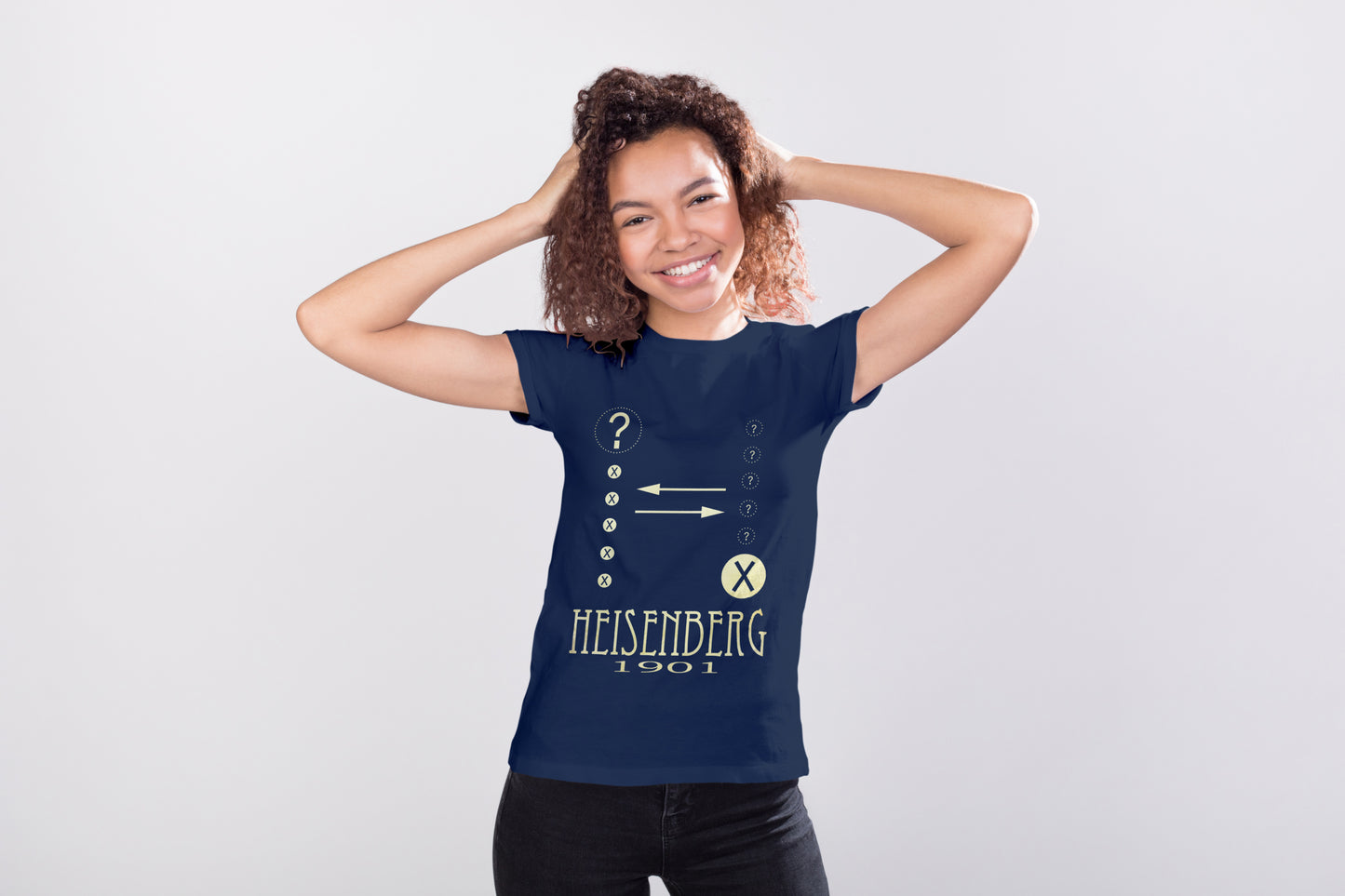 Heisenberg Uncertainty Principle Science T-shirt, Werner Heisenberg Physics Graphic Tee