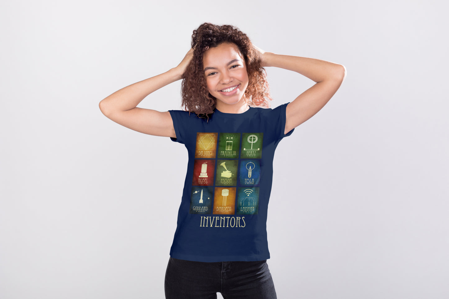 Inventors T-shirt, 9 Famous Genius Scientists in History