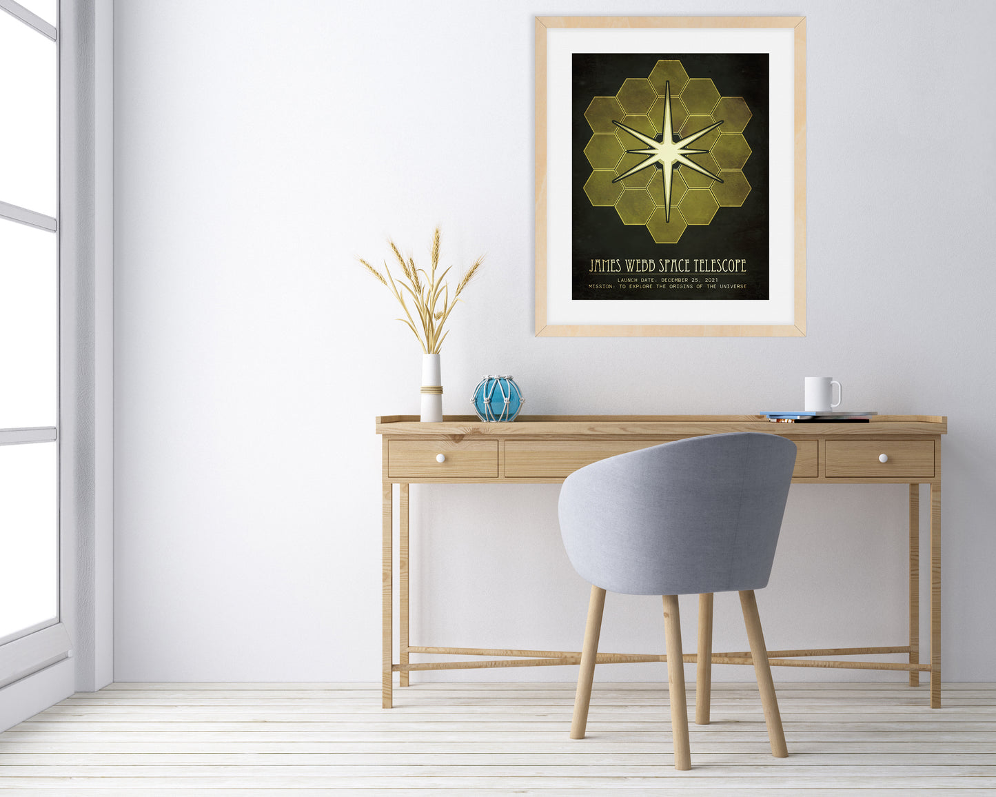 James Webb Space Telescope Art Print for Astronomy Lovers