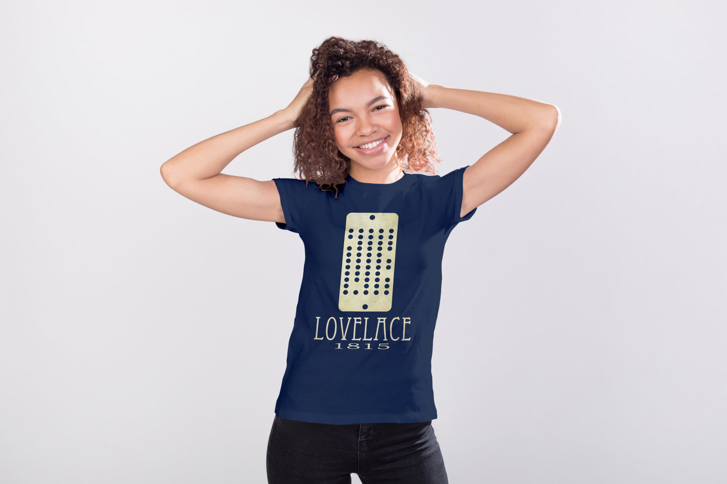 Lovelace Computer Science T-shirt, Ada Lovelace Programmer Punch Card Graphic Tee