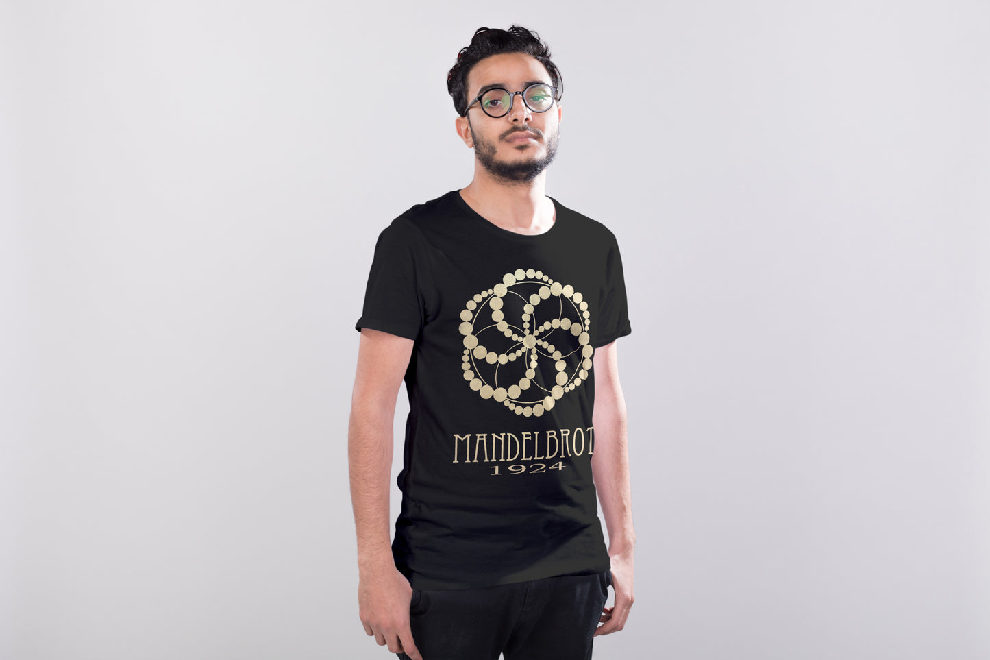 Mandelbrot Math T-shirt, Geometry Fractals Graphic Tee