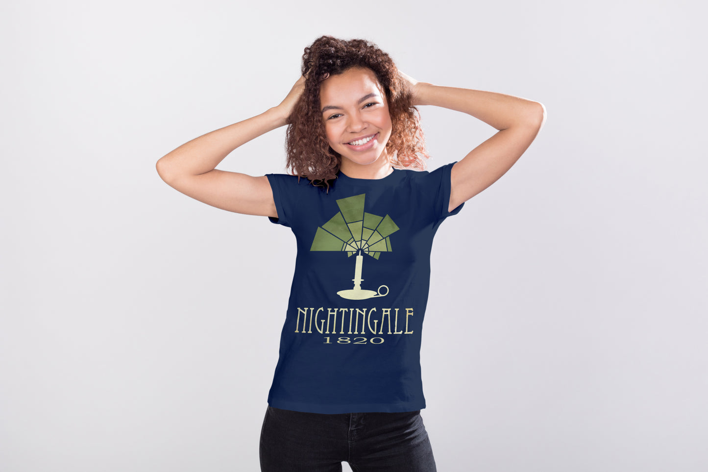 Nightingale Nursing T-shirt, Medical Woman in STEM Graphic Tee