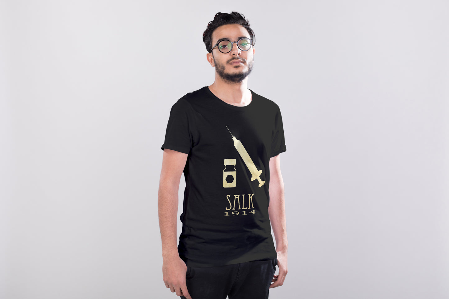 Salk Pro Vaccination T-shirt, Microbiology Graphic Tee