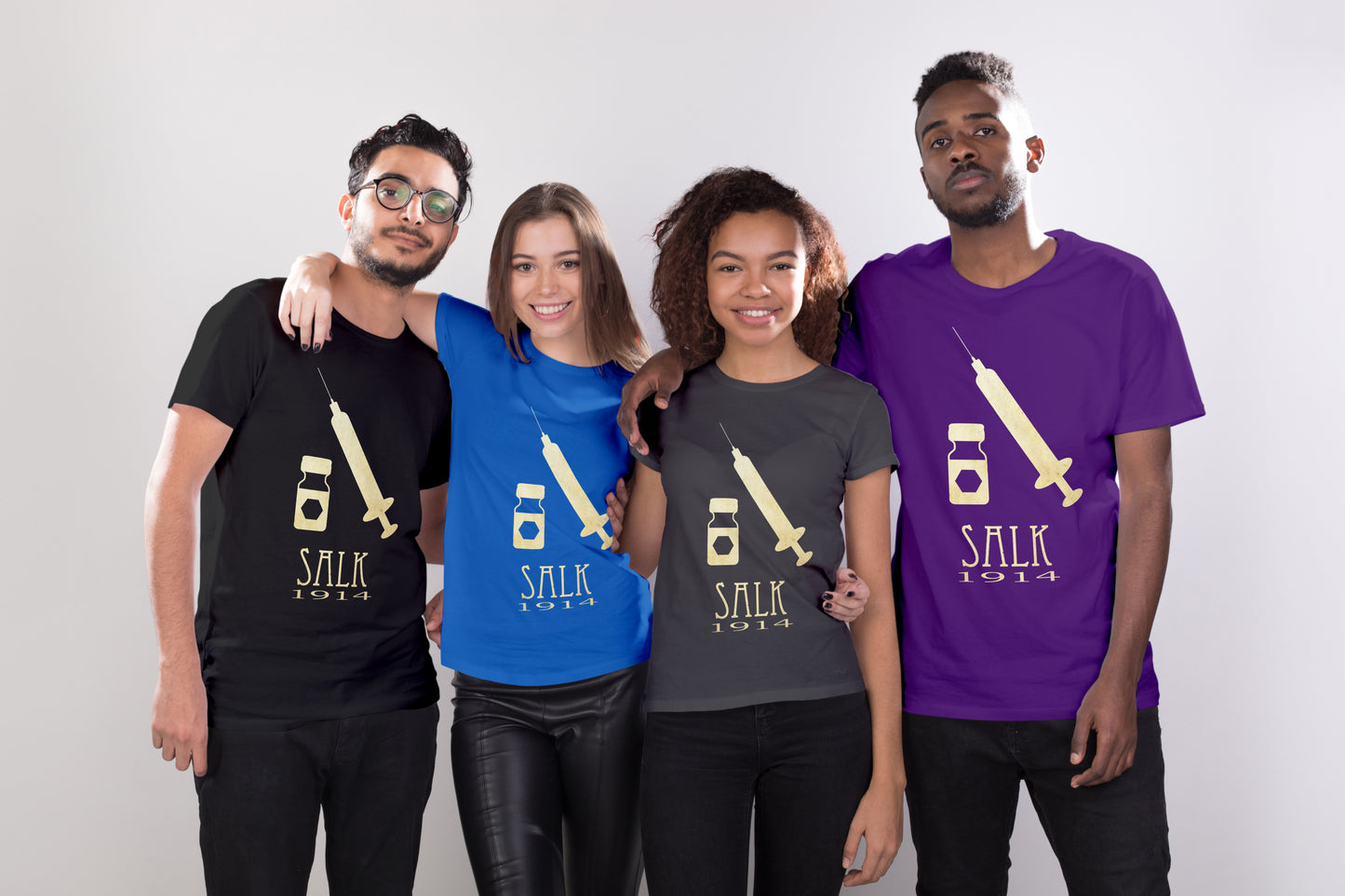 Salk Pro Vaccination T-shirt, Microbiology Graphic Tee