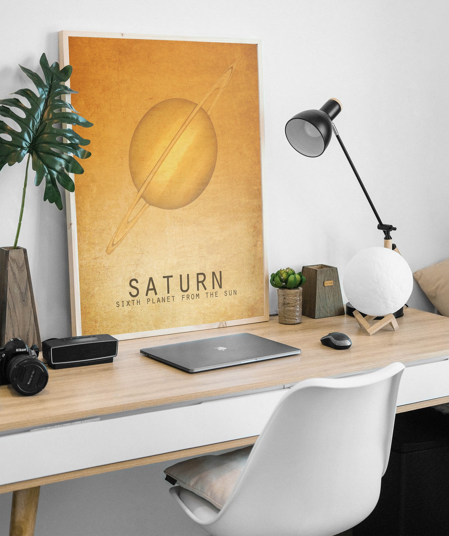 Saturns Rings Solar System Art Print, Planet and Outer Space Decor