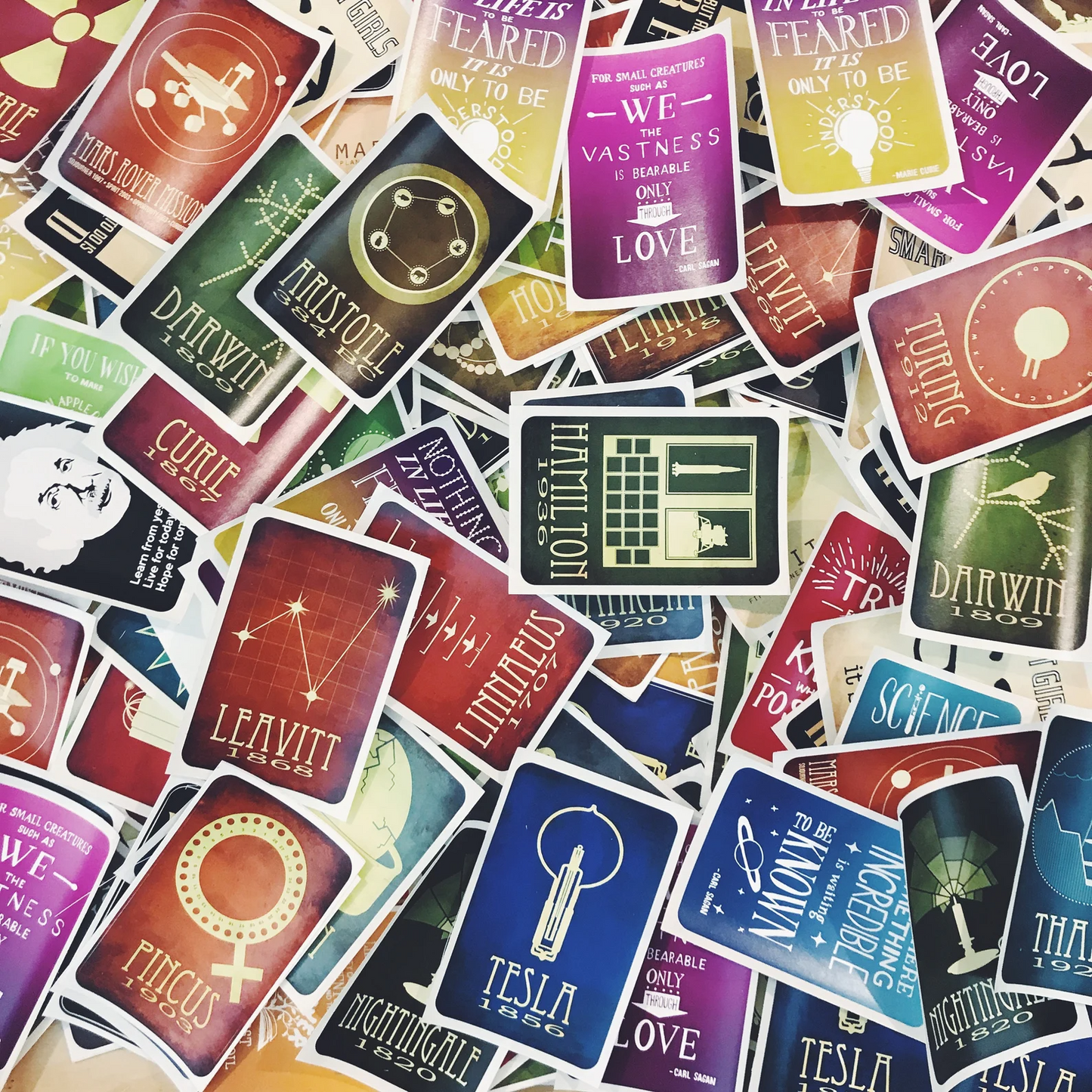 Science Stickers, Magnets, or Postcards - Custom Pack of 10