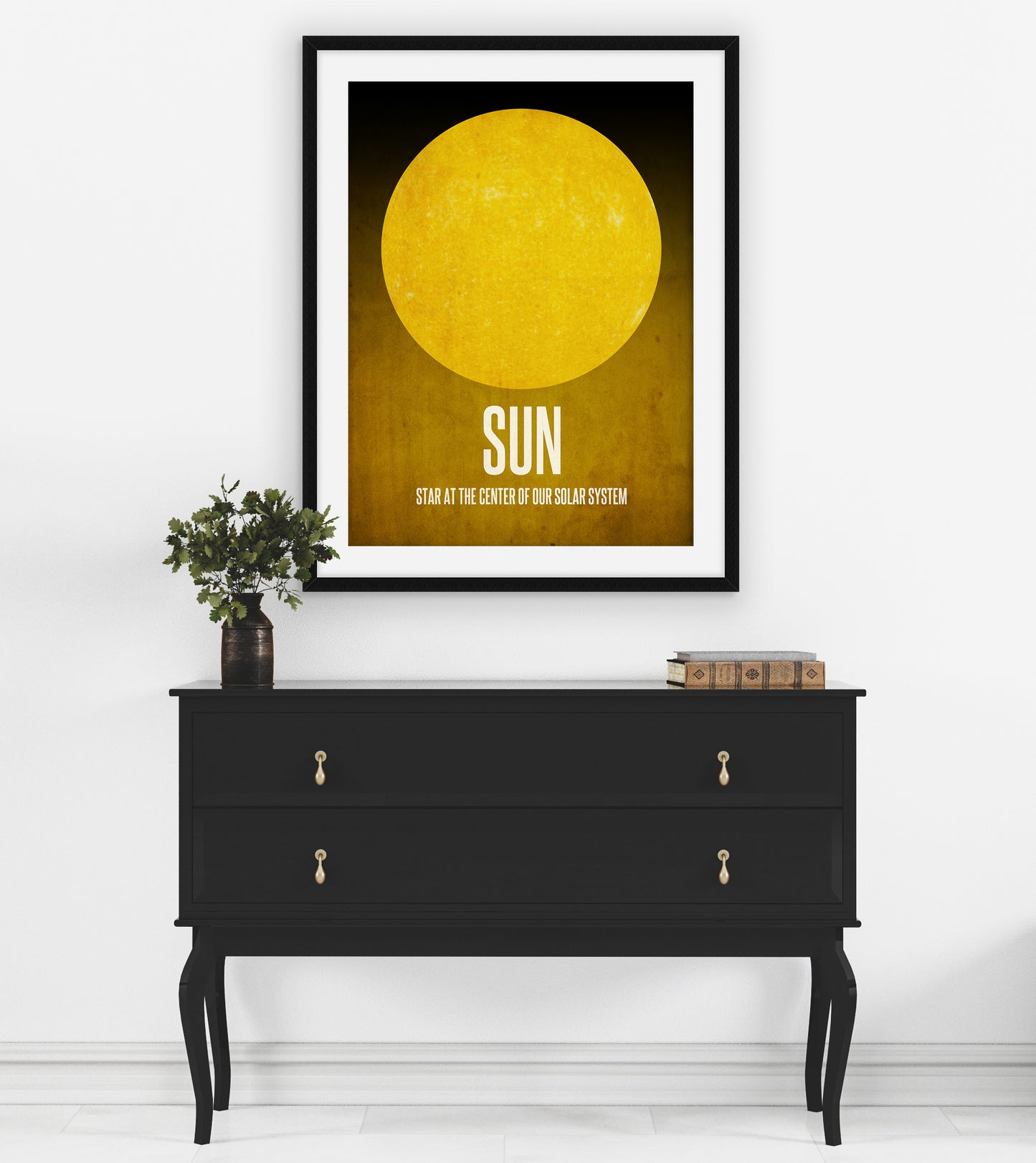 Sun Art Print, Solar System and Outer Space Decor