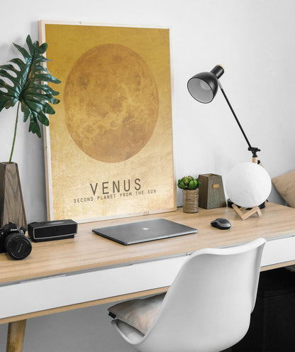 Venus Planet Art Print, Solar System and Outer Space Decor