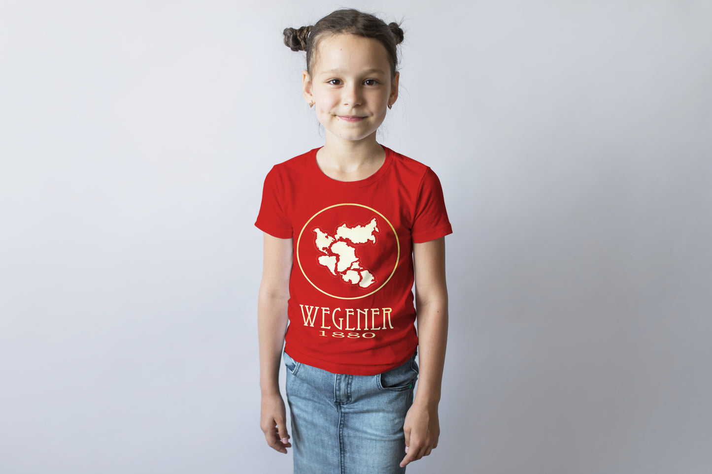 Wegener Geology T-shirt, Pangea Map Science Graphic Tee