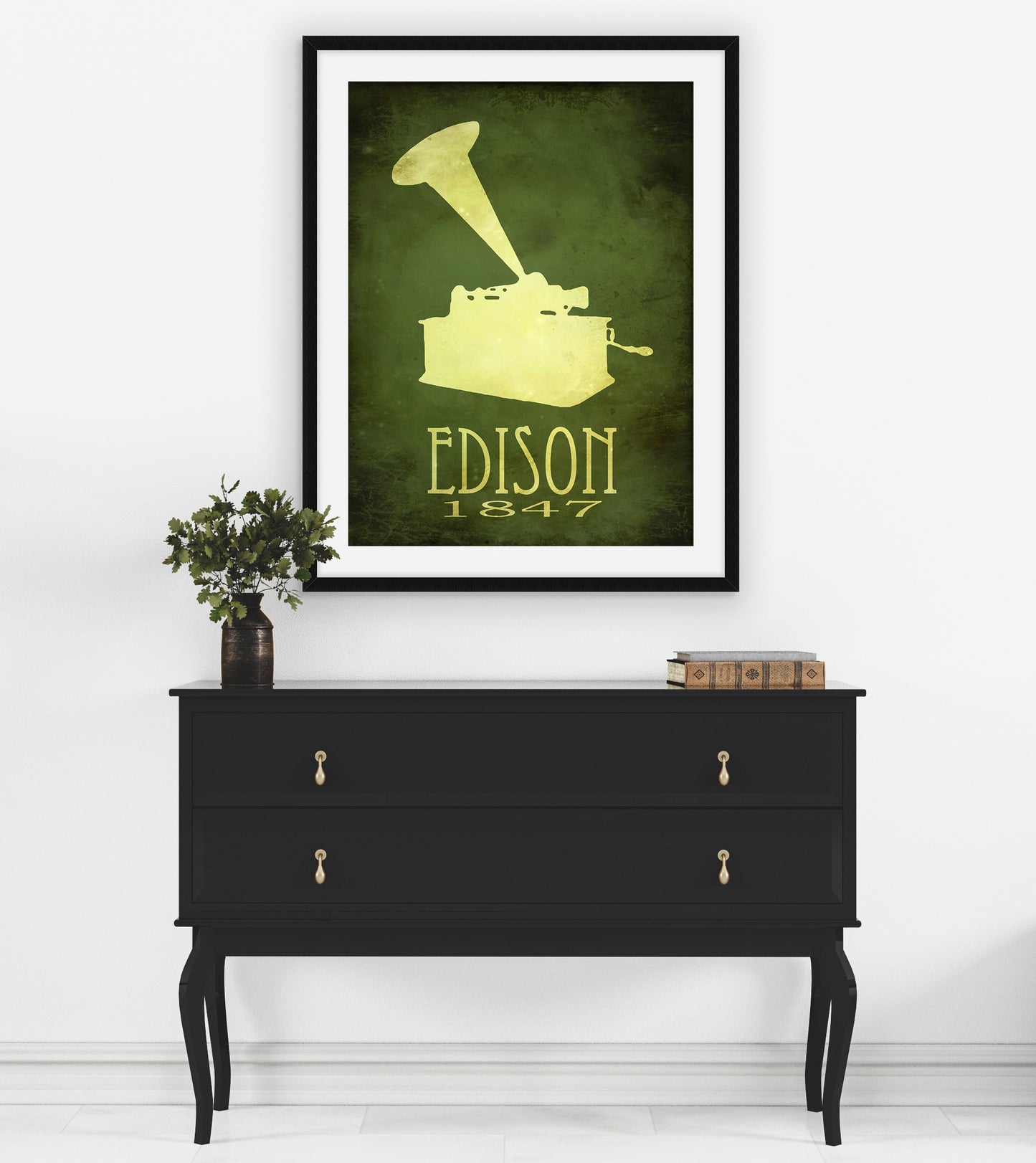 Thomas Edison Scientist Art Print, Inventor Decor