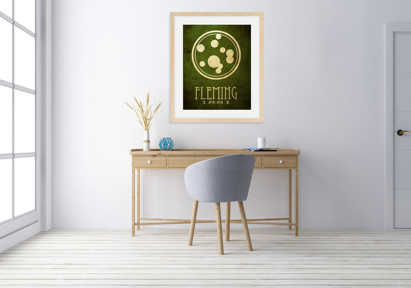 Alexander Fleming Petri Dish Art Print, Microbiology Decor