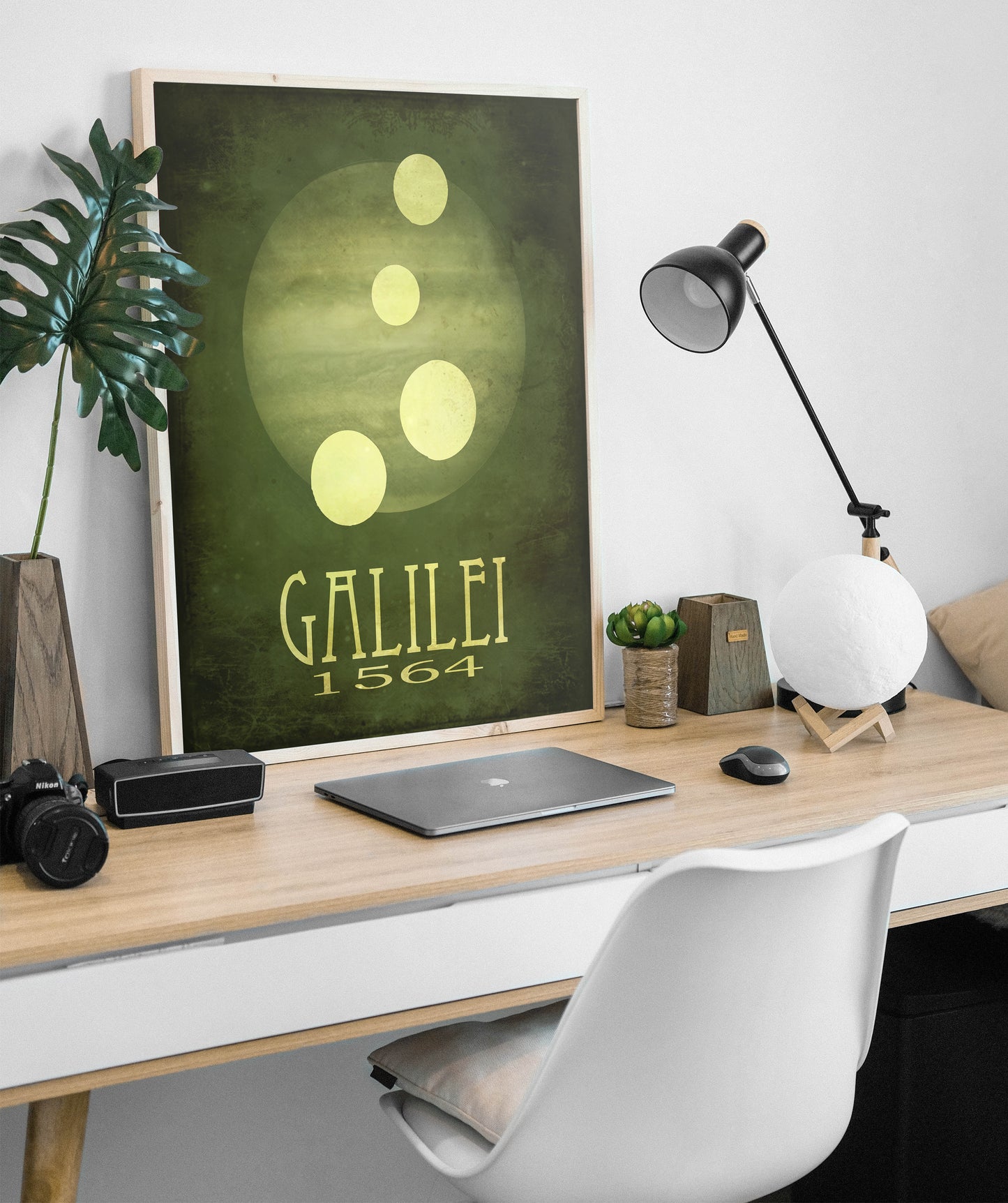 Galileo Moons of Jupiter Art Print, Science and Astronomy Decor