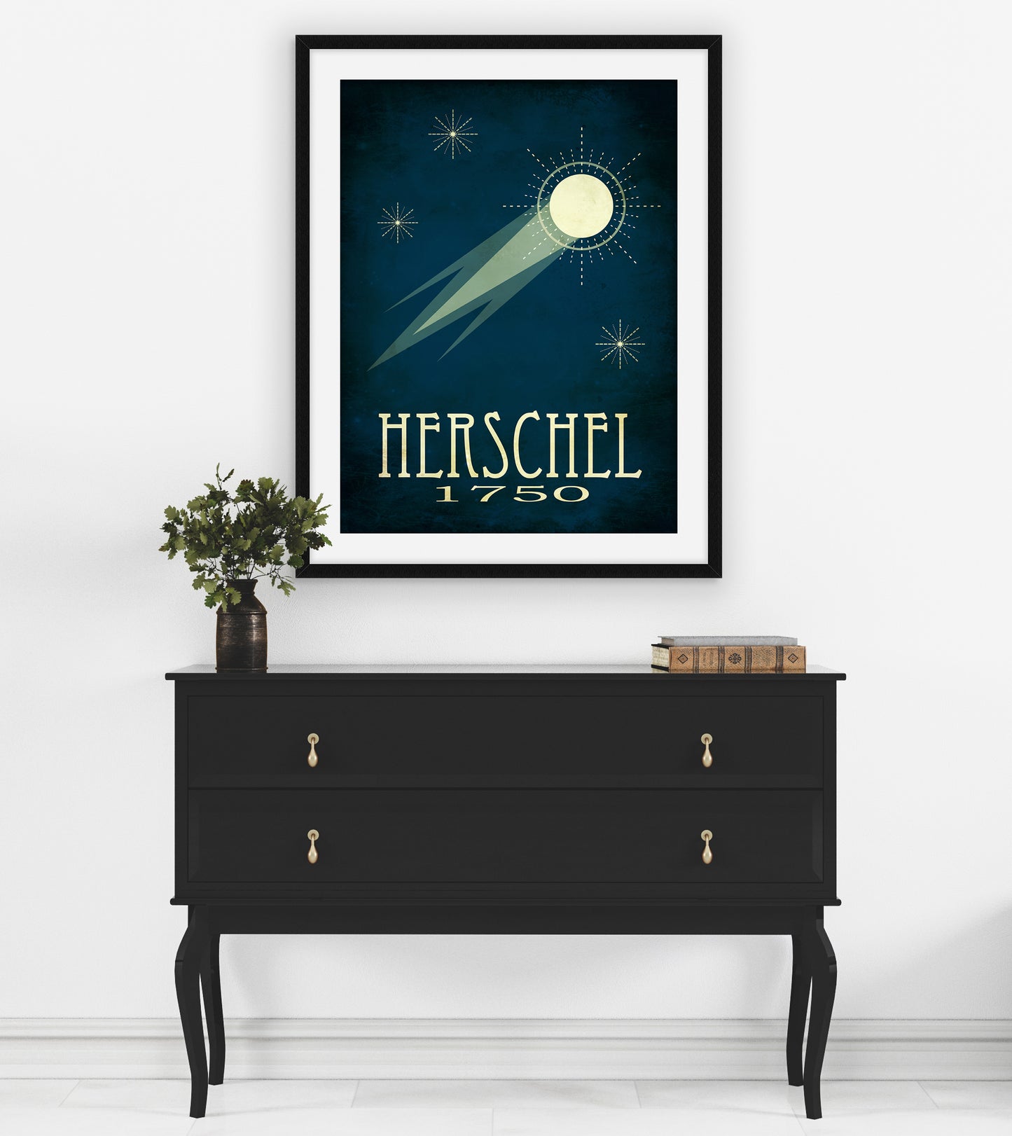 Caroline Herschel Comet Art Print, Astronomy Decor