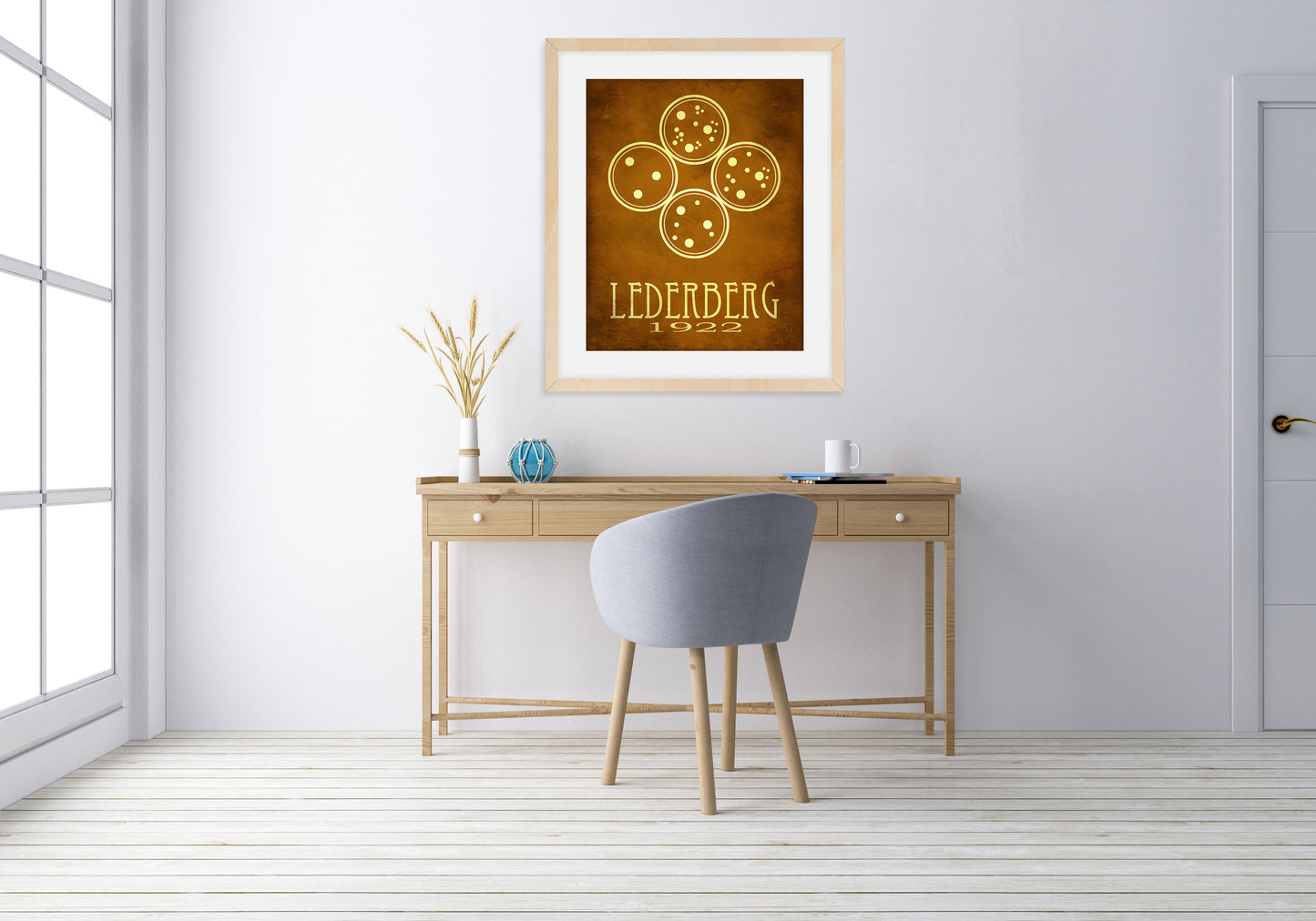 Esther Lederberg Petri Dish Art Print, Microbiology and Genetics Decor