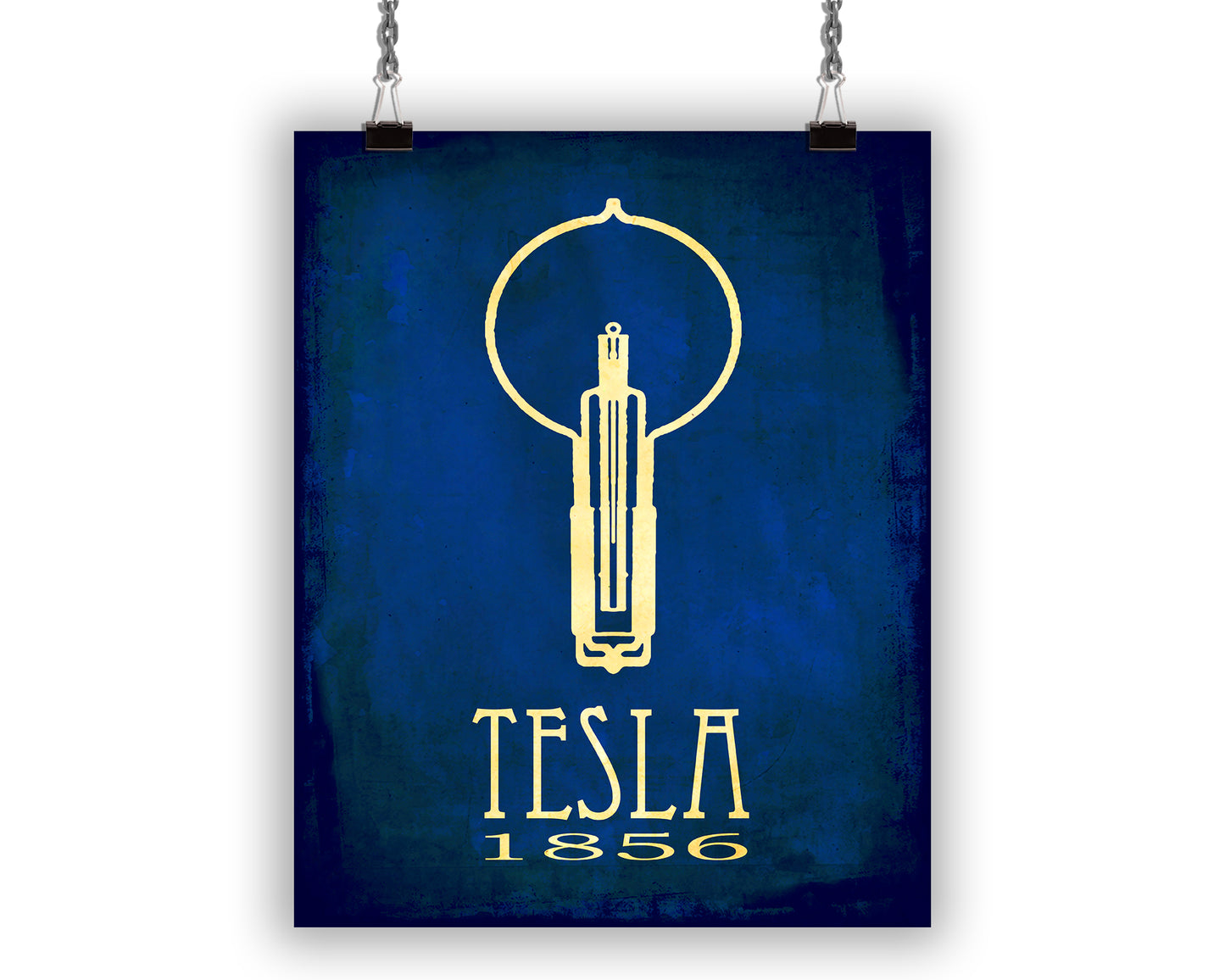 Nikola Tesla Genius Scientist Art Print, Inventor and Engineer Decor