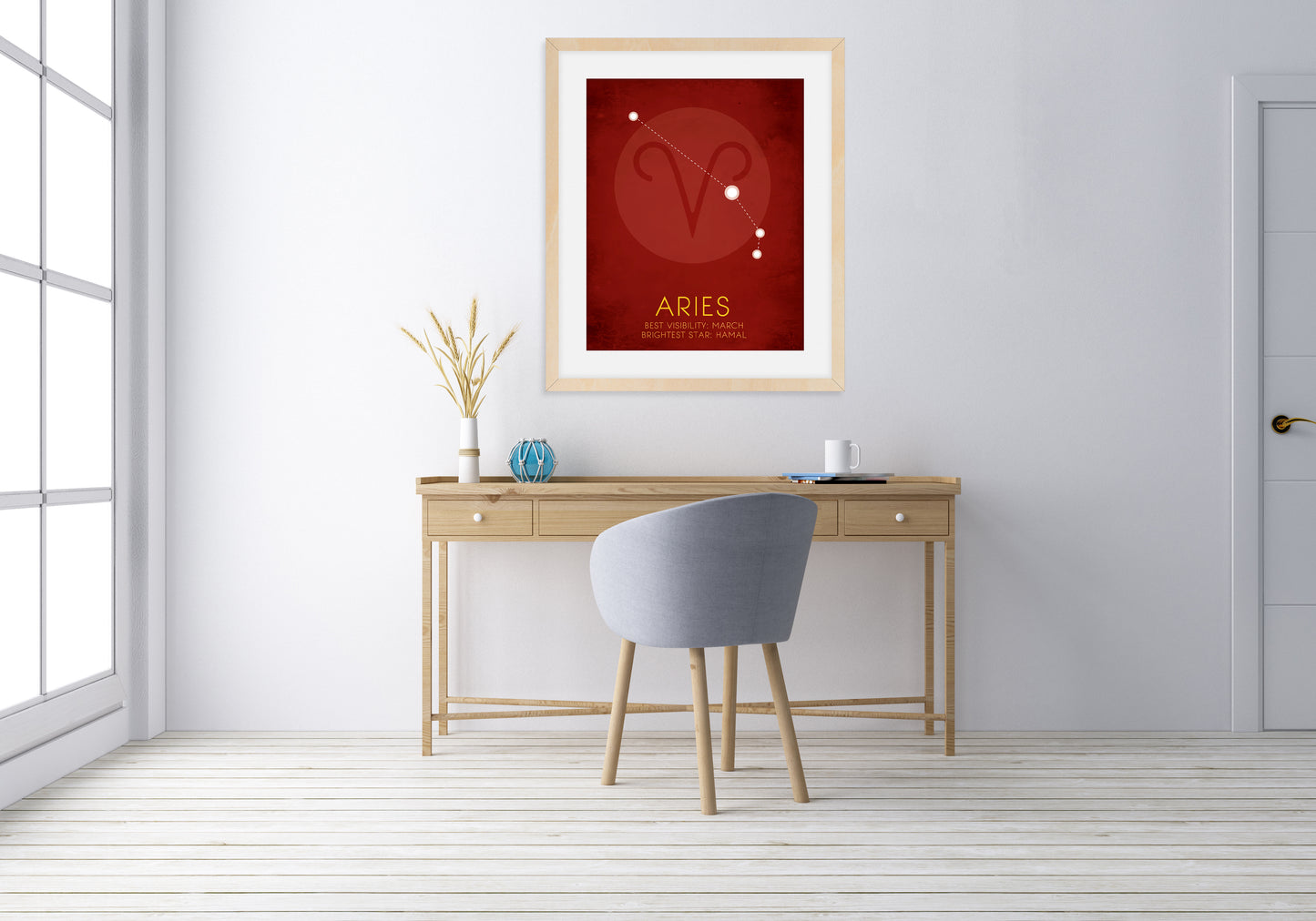 Aries Zodiac Star Constellation Art Print