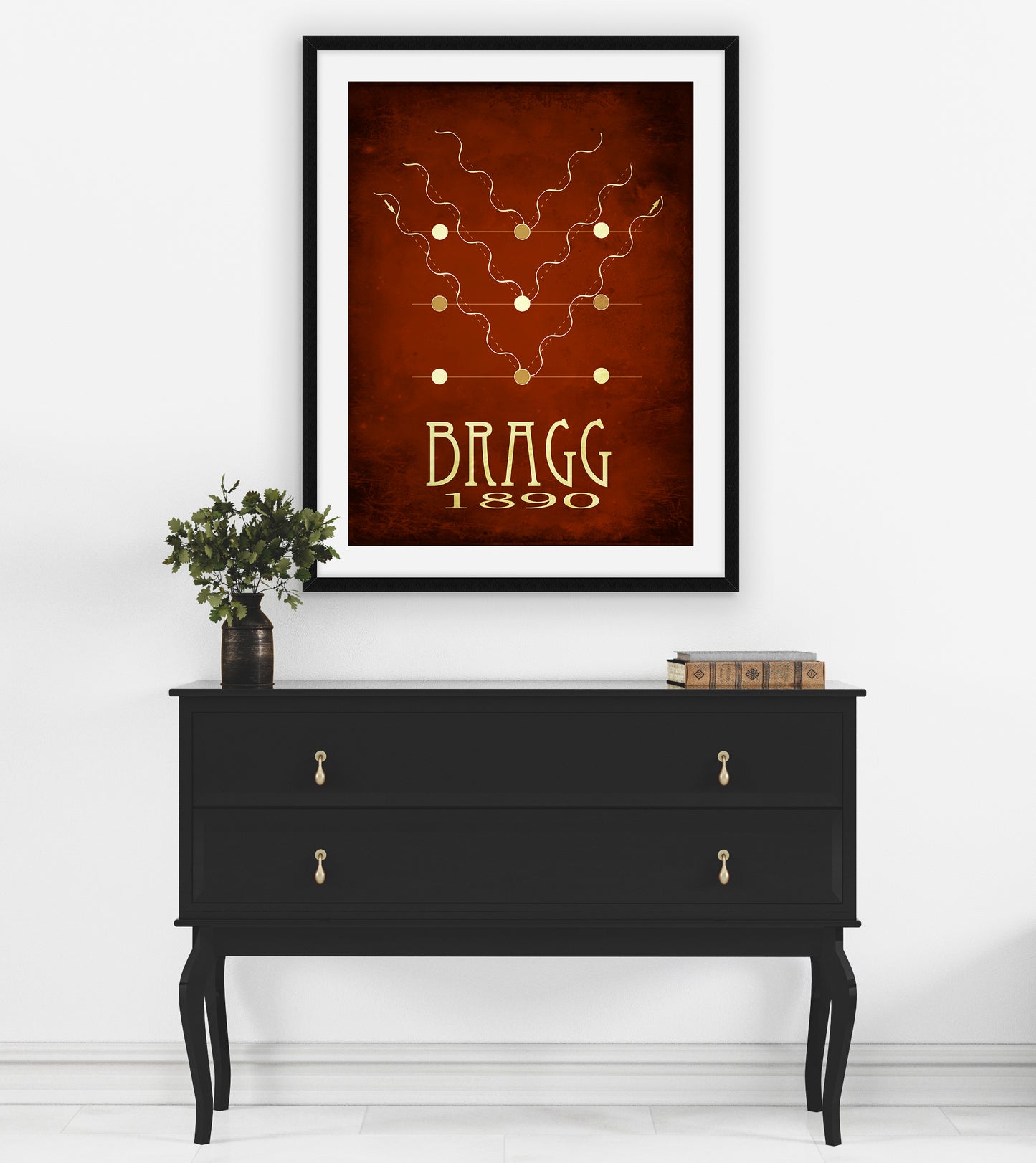 Lawrence Bragg Law of X-ray diffraction, Physics Art Print