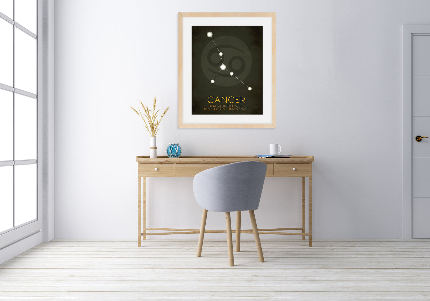 Cancer Zodiac Constellation Art Print