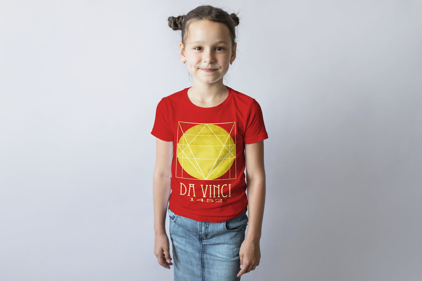 Da Vinci Vitruvian Man T-shirt, Minimalist Science Graphic Tee