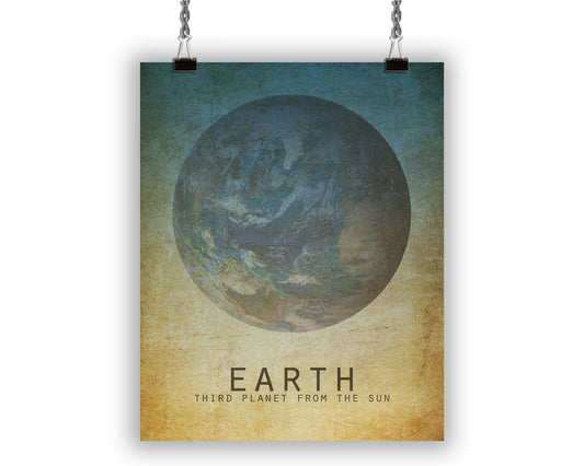 Art Print of Earth third planet from the sun
