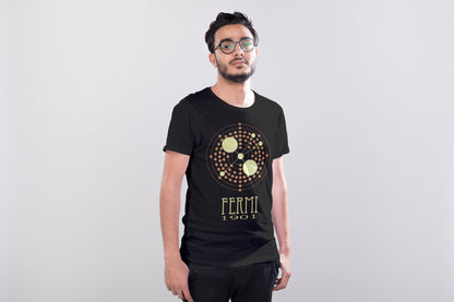 Fermi Physics T-shirt, Enrico Fermi Nuclear Fission Graphic Tee