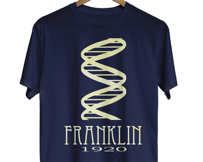 Rosalind Franklin DNA science T-shirt for physics student or chemistry teacher