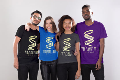 Franklin Double Helix T-shirt, Rosalind Franklin Chemistry And Physics DNA Graphic Tee