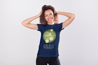Galileo Astronomy T-shirt, Jupiter and Moons Graphic Tee