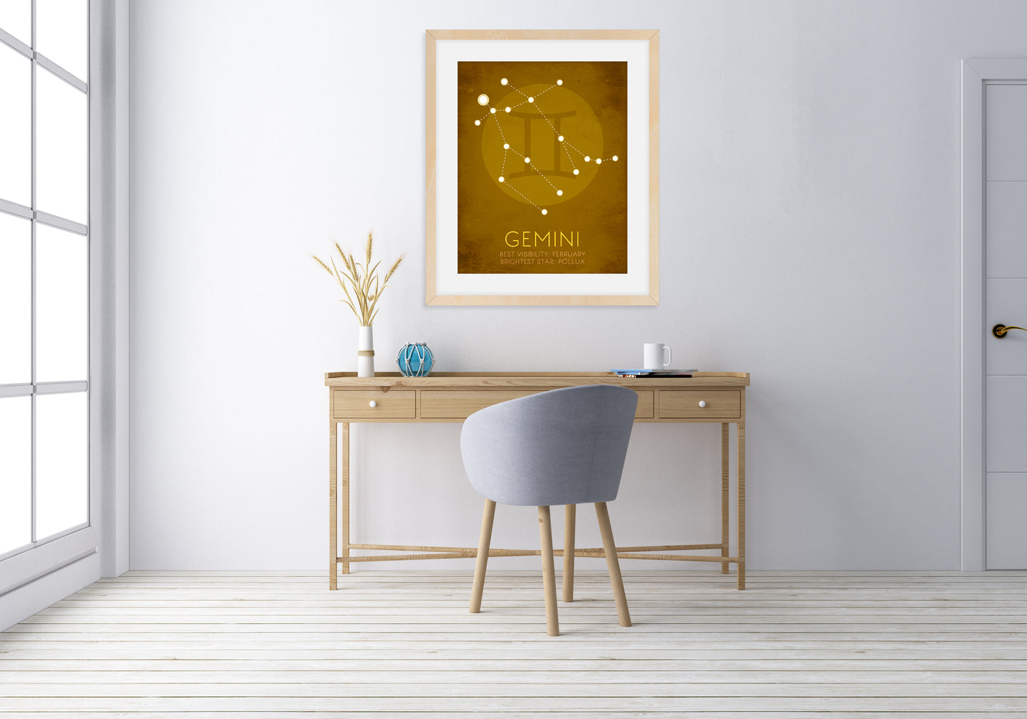 Gemini Zodiac Star Constellation Art Print