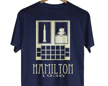 Margaret Hamilton NASA Engineer T-shirt with Apollo 11 guidance system illustration and lunar lander