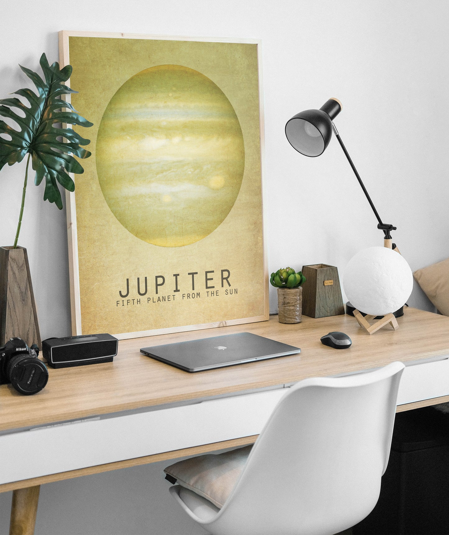 Jupiter Planet Art Print, Solar System and Outer Space Decor