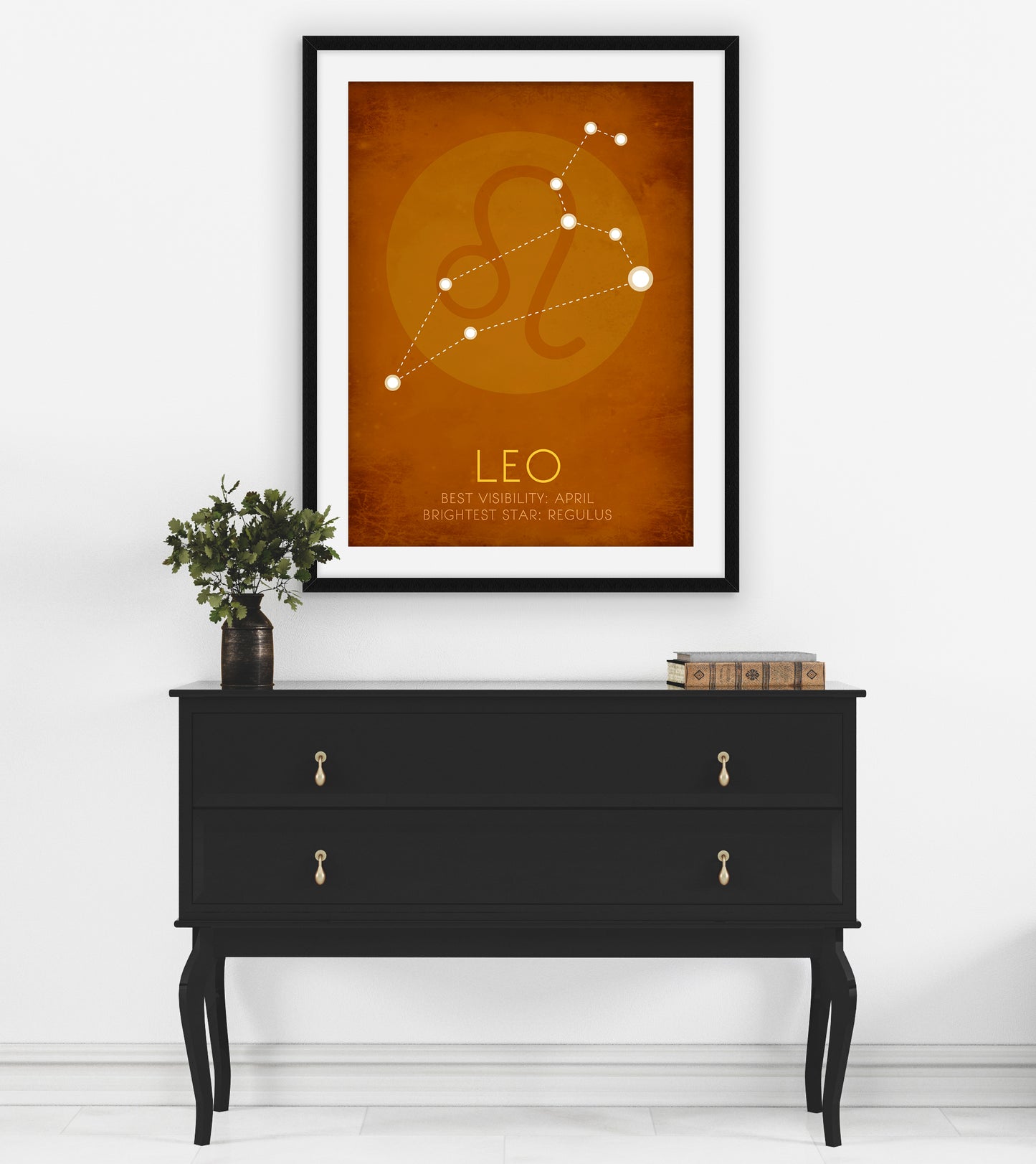 Leo Zodiac Star Constellation Art Print