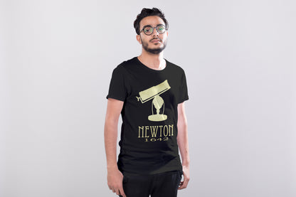 Newton Astronomy T-shirt, Reflecting Telescope Science Graphic Tee