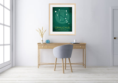 Ophiuchus Zodiac Constellation Art Print