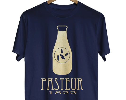 Louis Pastuer science t-shirt with pasteurization design for a microbiologist or chemistry teacher 