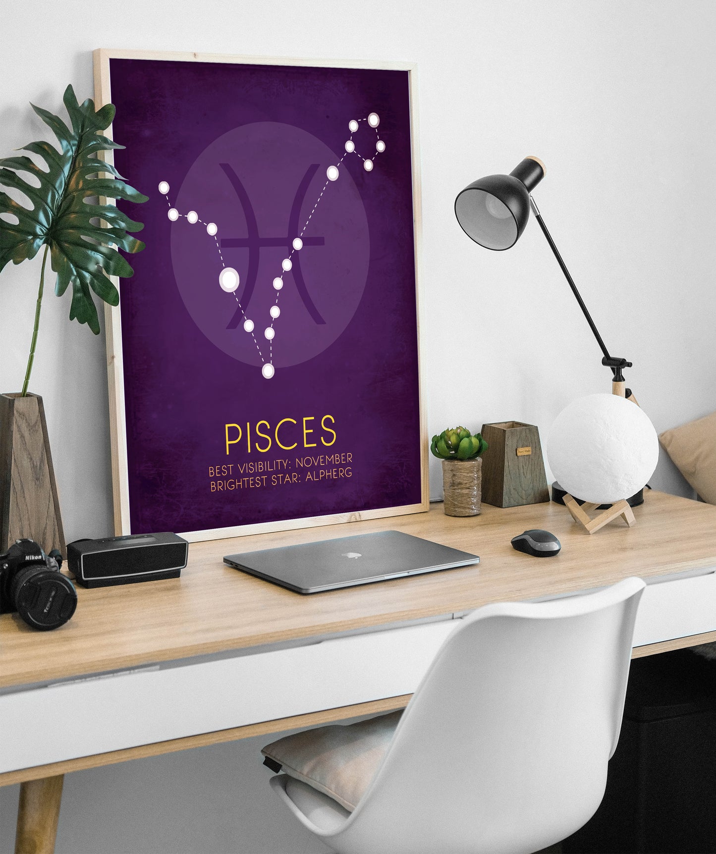 Pisces Zodiac Constellation Art Print