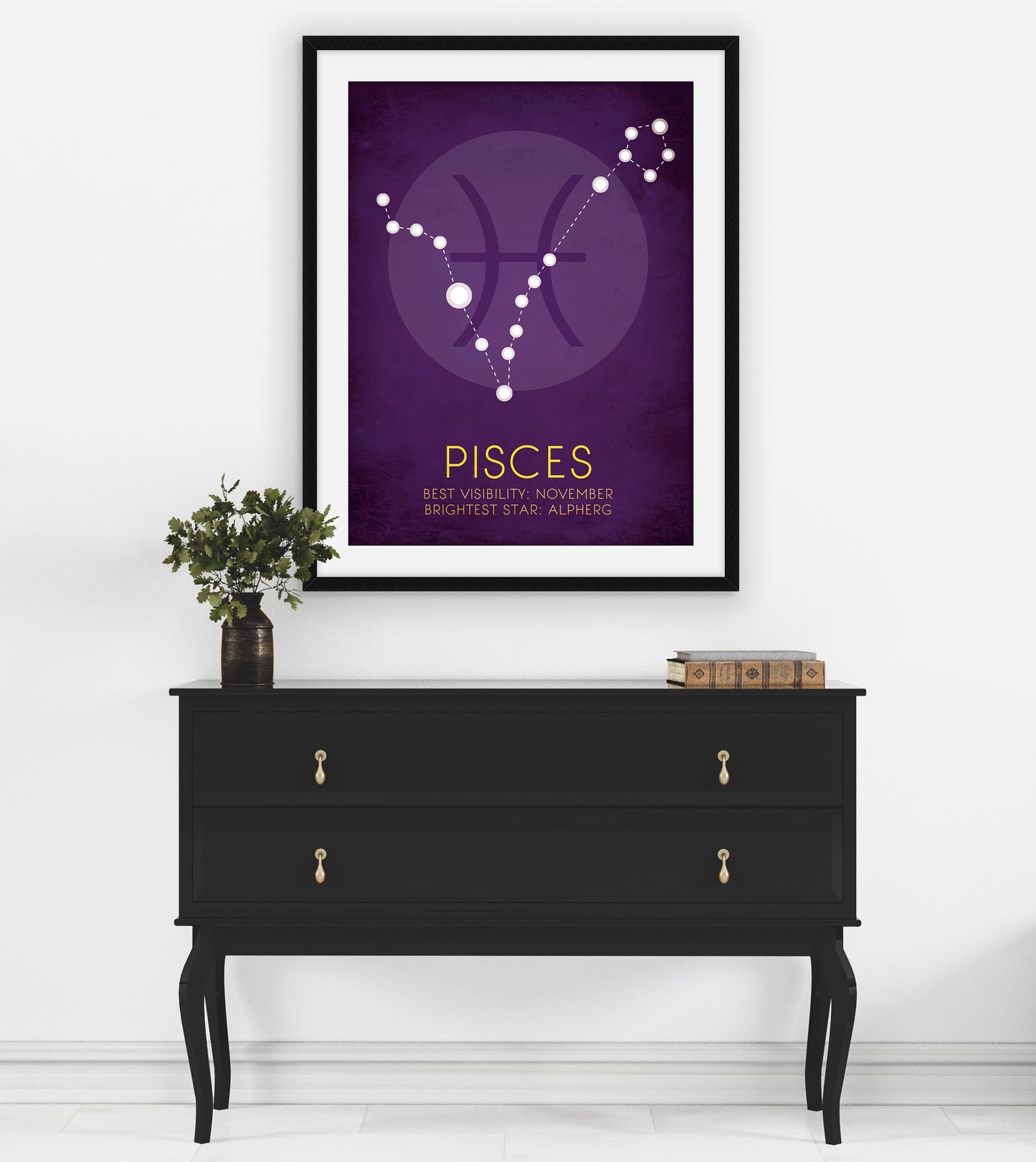 Pisces Zodiac Constellation Art Print