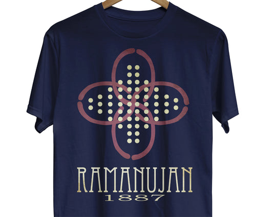 Srinivasa Ramanujan math t-shirt about the man who knew infinity with a prime numbers design