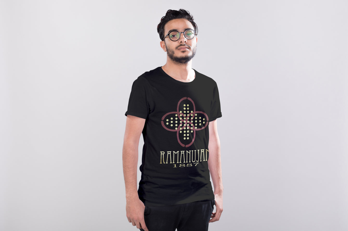 Ramanujan Math T-shirt, Prime Numbers Mathematician Graphic Tee