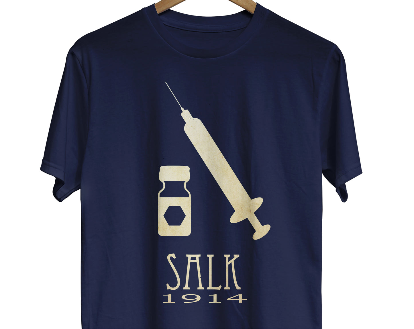 Jonas Salk pro vaccination t-shirt for microbiology student or science teacher