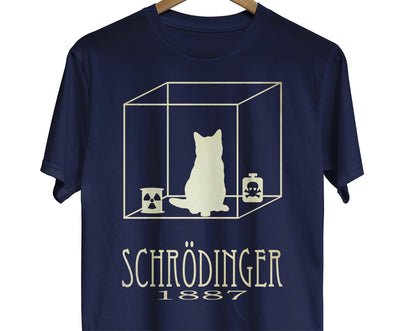 Erwin Schrödinger cat physics t-shirt for science teacher